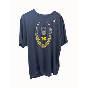 Nike Michigan Wolverines Dri-FIT Athletic Cut T-Shirt Size L